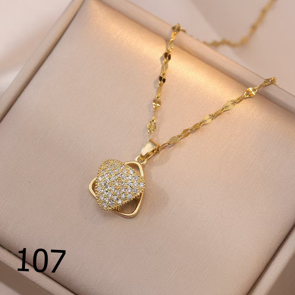 18K Gold Plated Shiny Spinner Necklaces -Blind bag