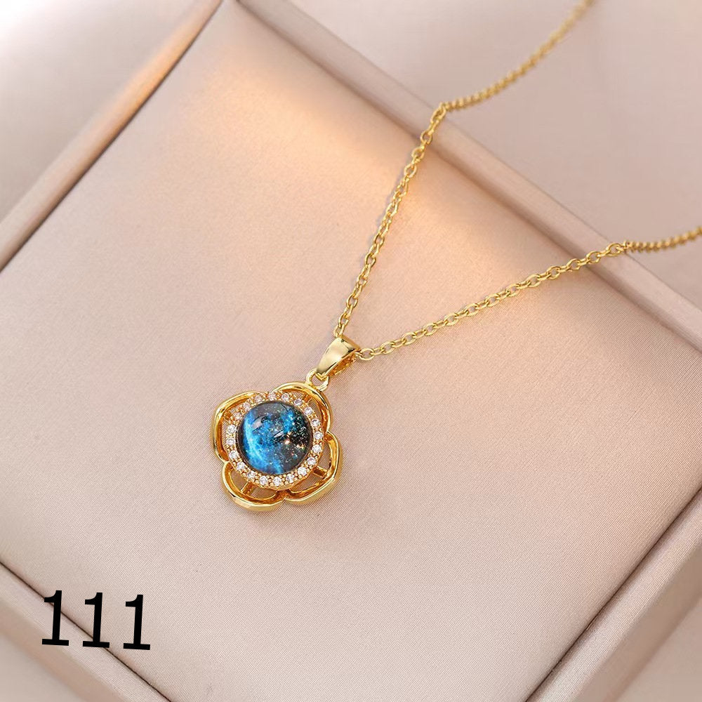18K Gold Plated Shiny Spinner Necklaces -Blind bag