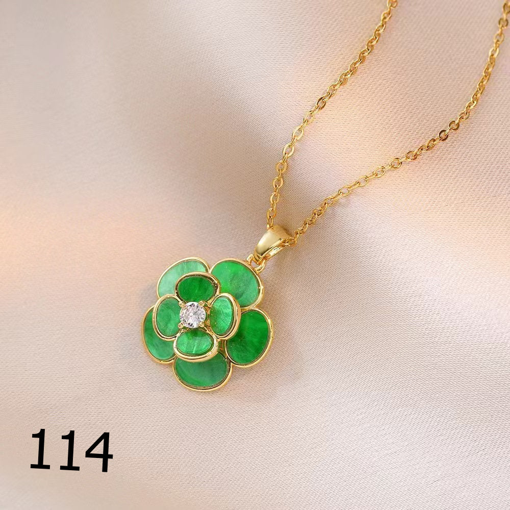 18K Gold Plated Shiny Spinner Necklaces -Blind bag