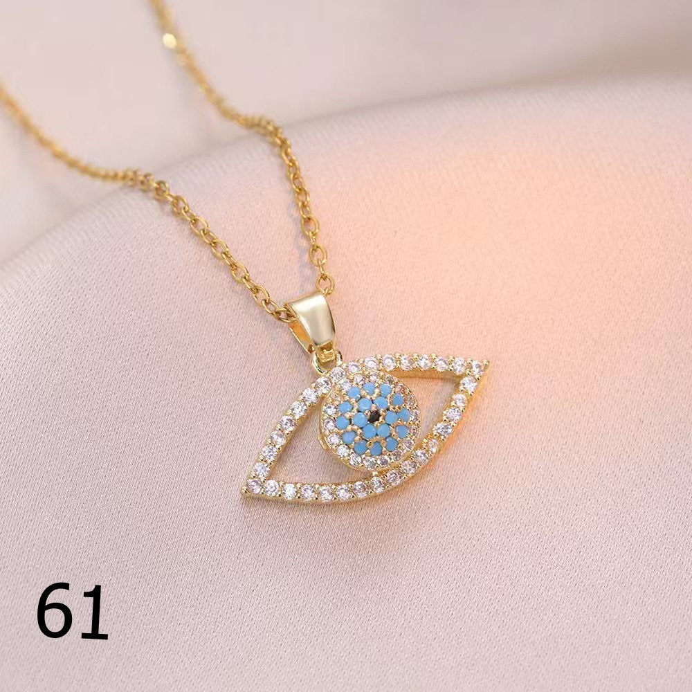 18K Gold Plated Shiny Spinner Necklaces -Blind bag