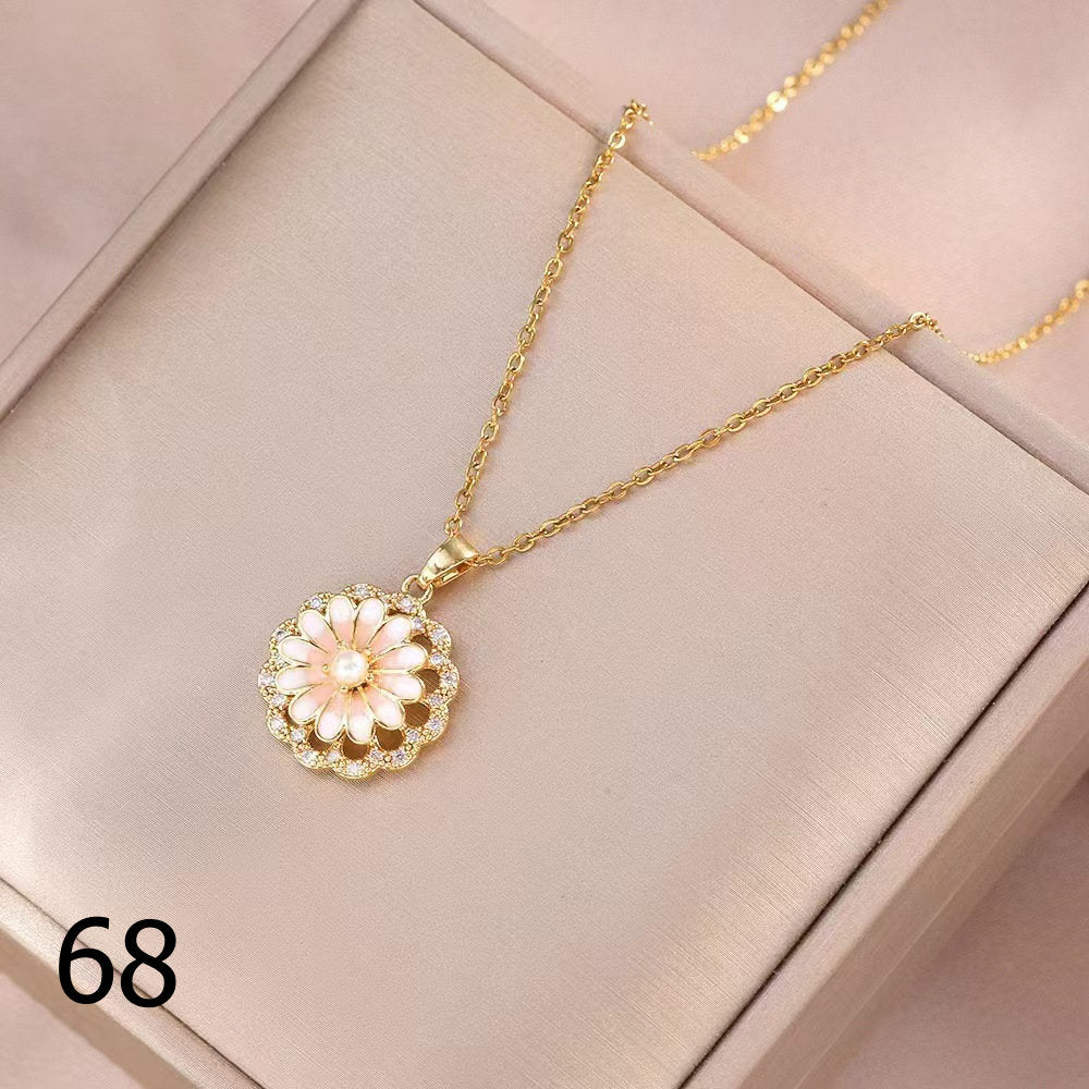 18K Gold Plated Shiny Spinner Necklaces -Blind bag