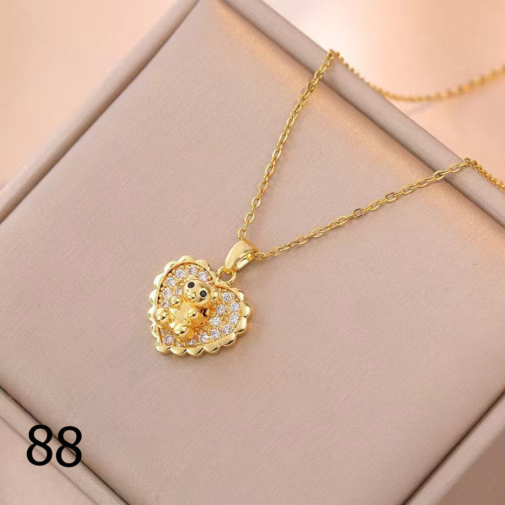 18K Gold Plated Shiny Spinner Necklaces -Blind bag