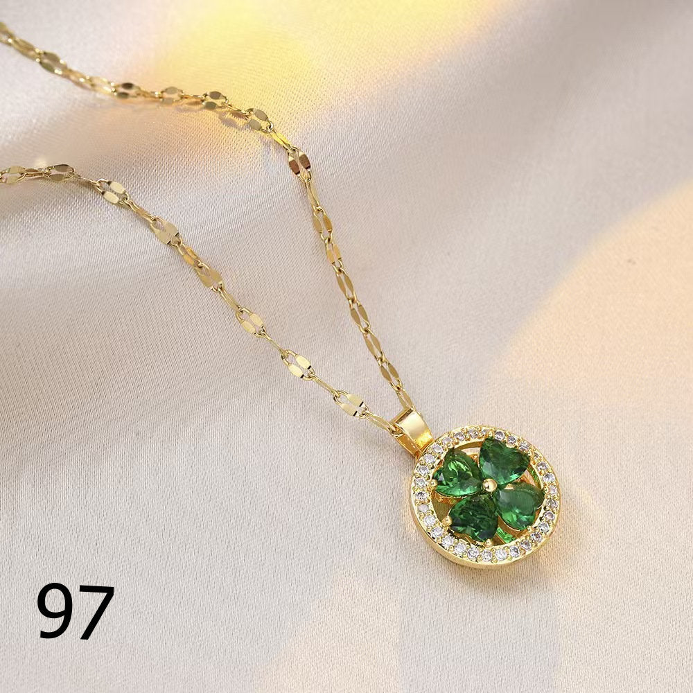 18K Gold Plated Shiny Spinner Necklaces -Blind bag