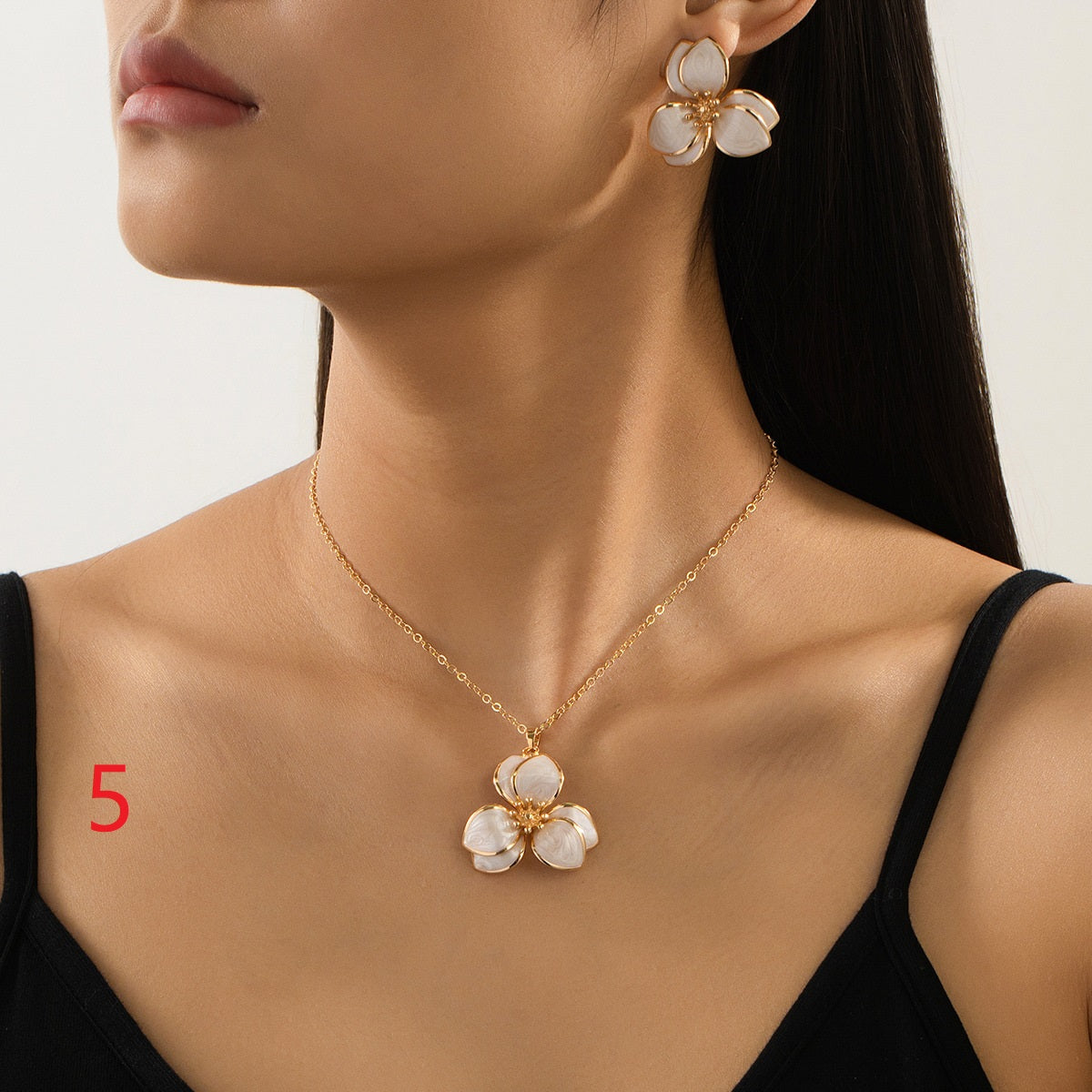Flower Charm Pendant, Floral Stylish Jewellery for Women