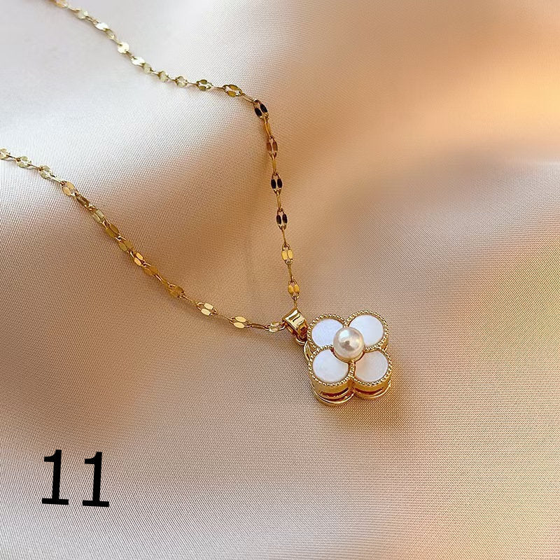 18K Gold Plated Shiny Spinner Necklaces -Blind bag