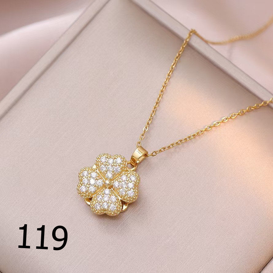 18K Plated Shiny Spinner Necklace (1)