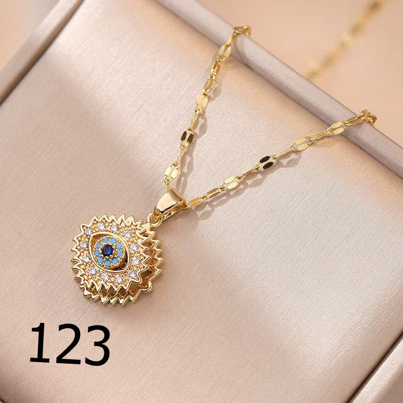 18K Plated Shiny Spinner Necklace (1)