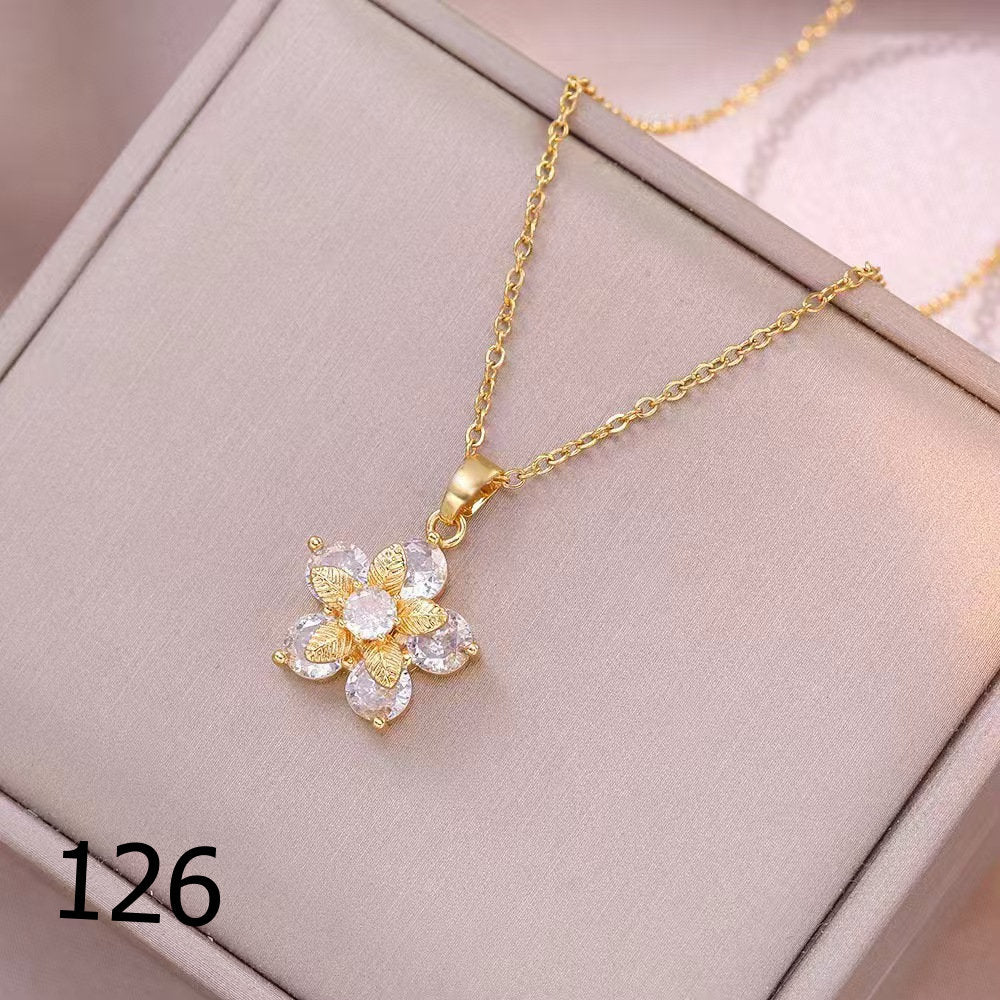 18K Plated Shiny Spinner Necklace (1)