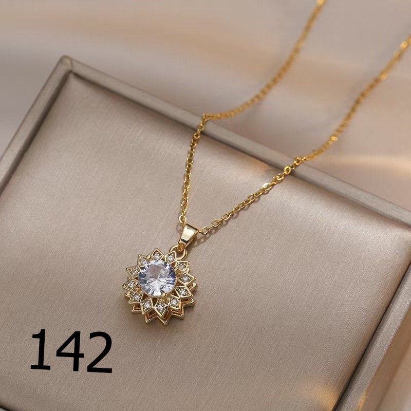 18K Plated Shiny Spinner Necklace (1)