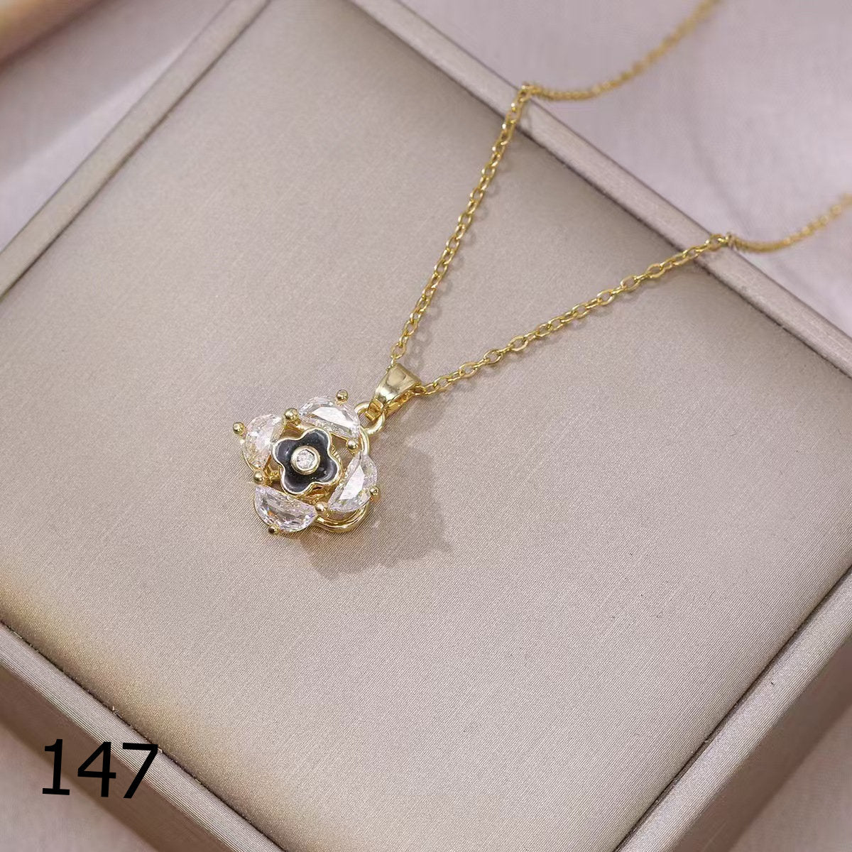 18K Plated Shiny Spinner Necklace (1)
