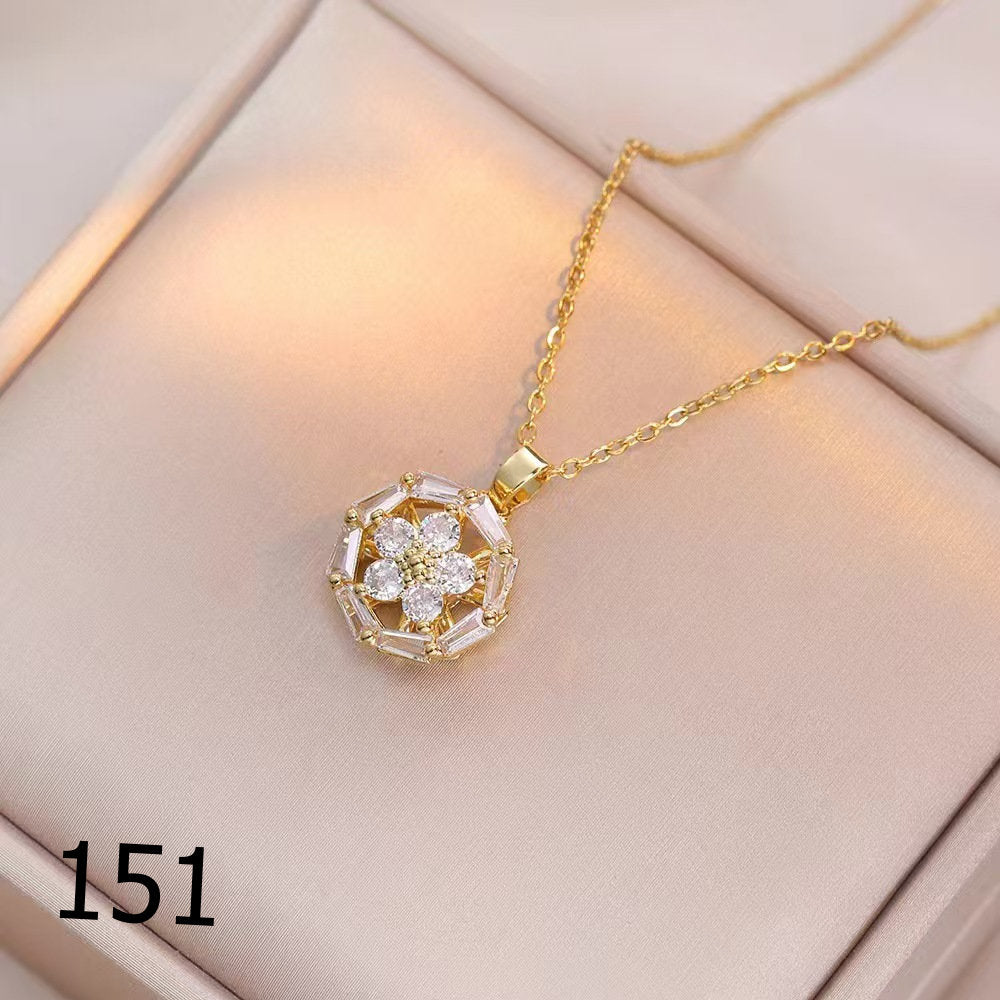 18K Plated Shiny Spinner Necklace (1)