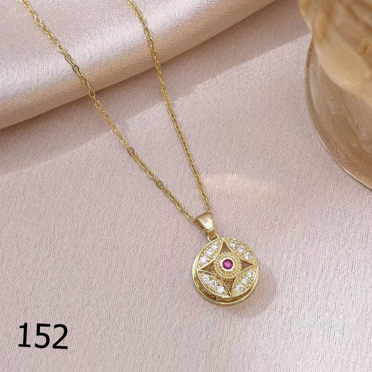 18K Plated Shiny Spinner Necklace (1)