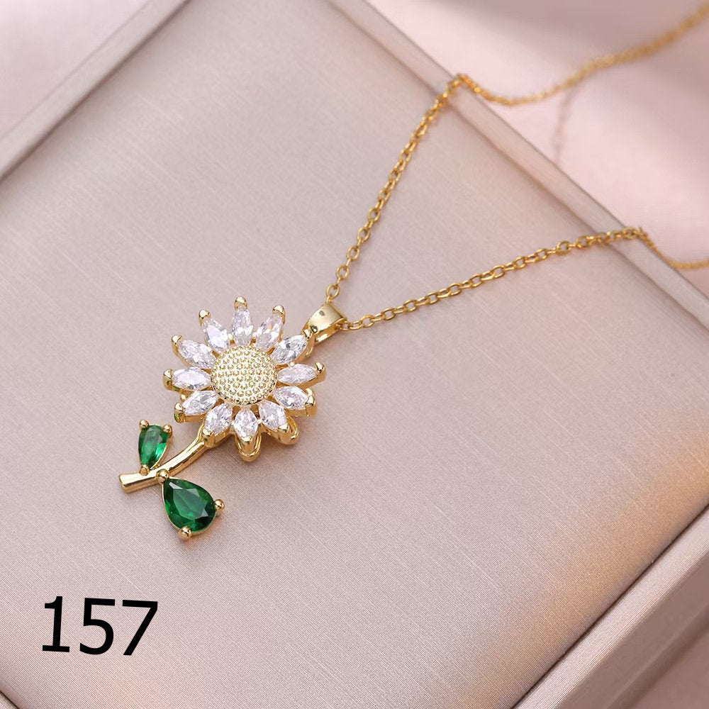 18K Plated Shiny Spinner Necklace (1)