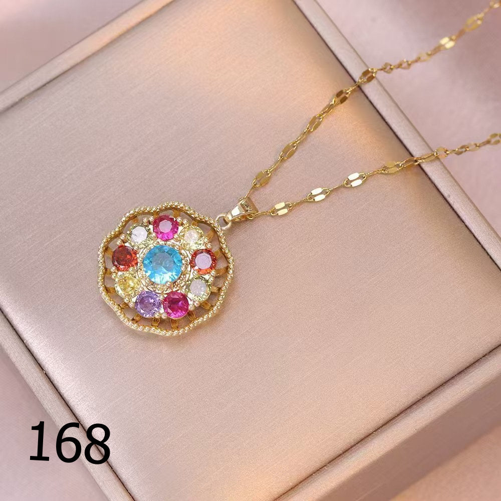 18K Plated Shiny Spinner Necklace (1)