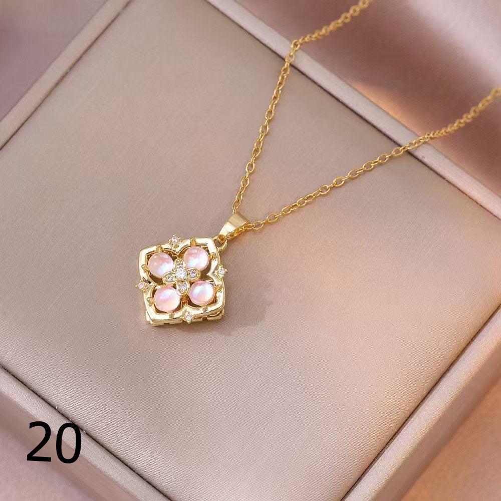 18K Gold Plated Shiny Spinner Necklaces -Blind bag