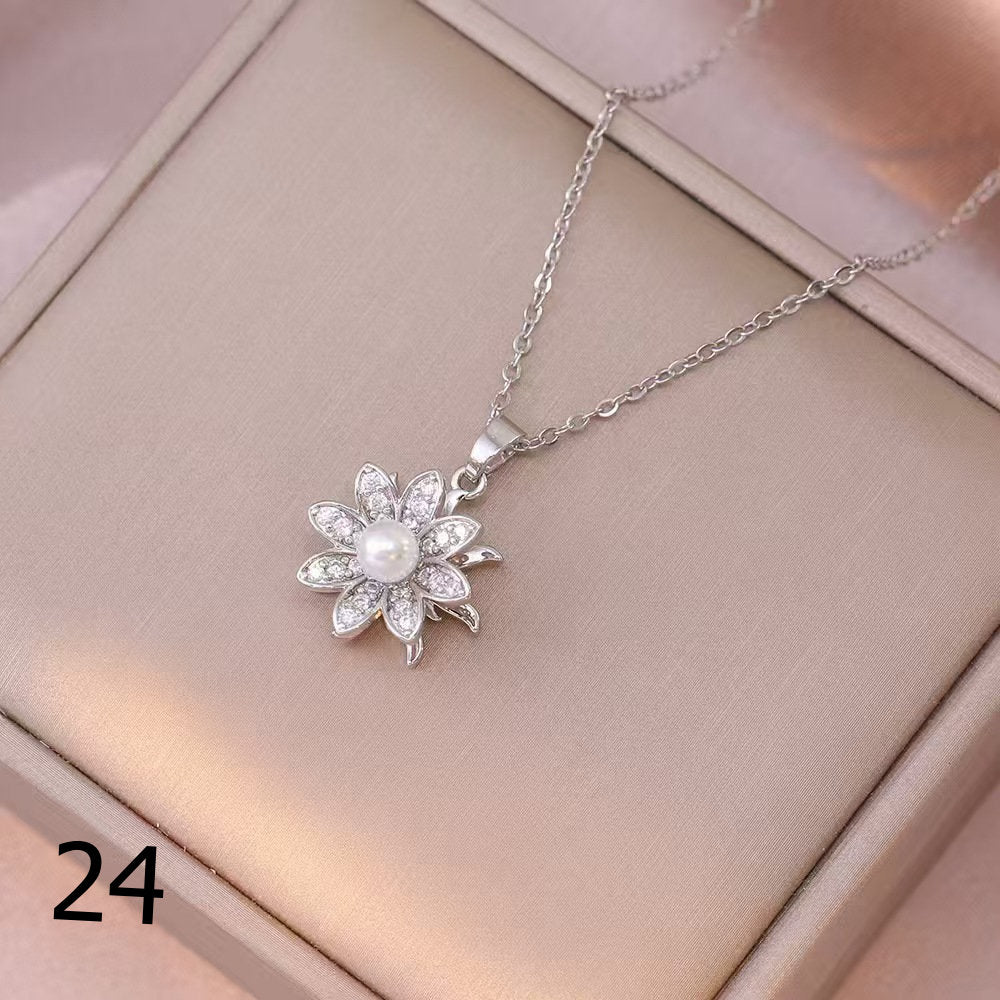 18K Gold Plated Shiny Spinner Necklaces -Blind bag