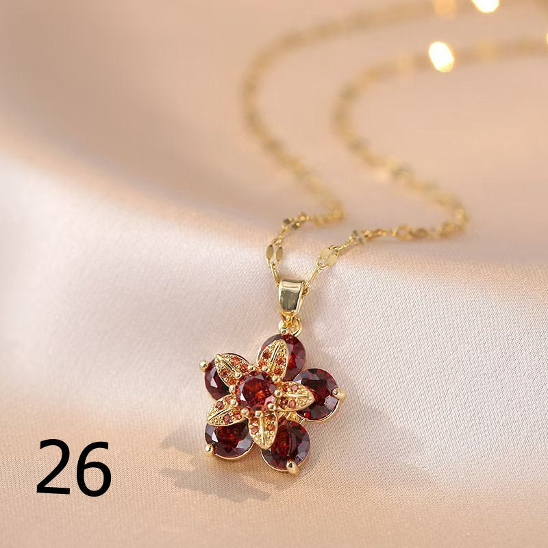 18K Gold Plated Shiny Spinner Necklaces -Blind bag