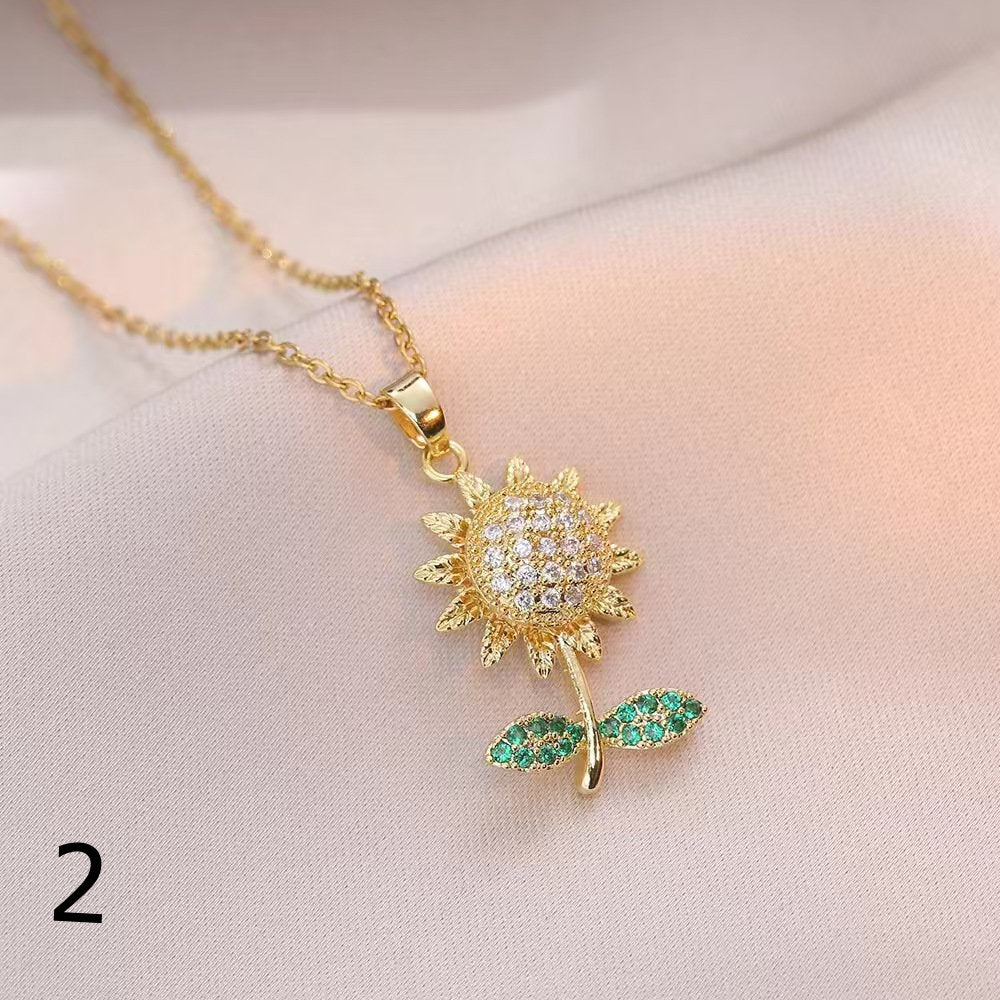 18K Gold Plated Shiny Spinner Necklaces -Blind bag