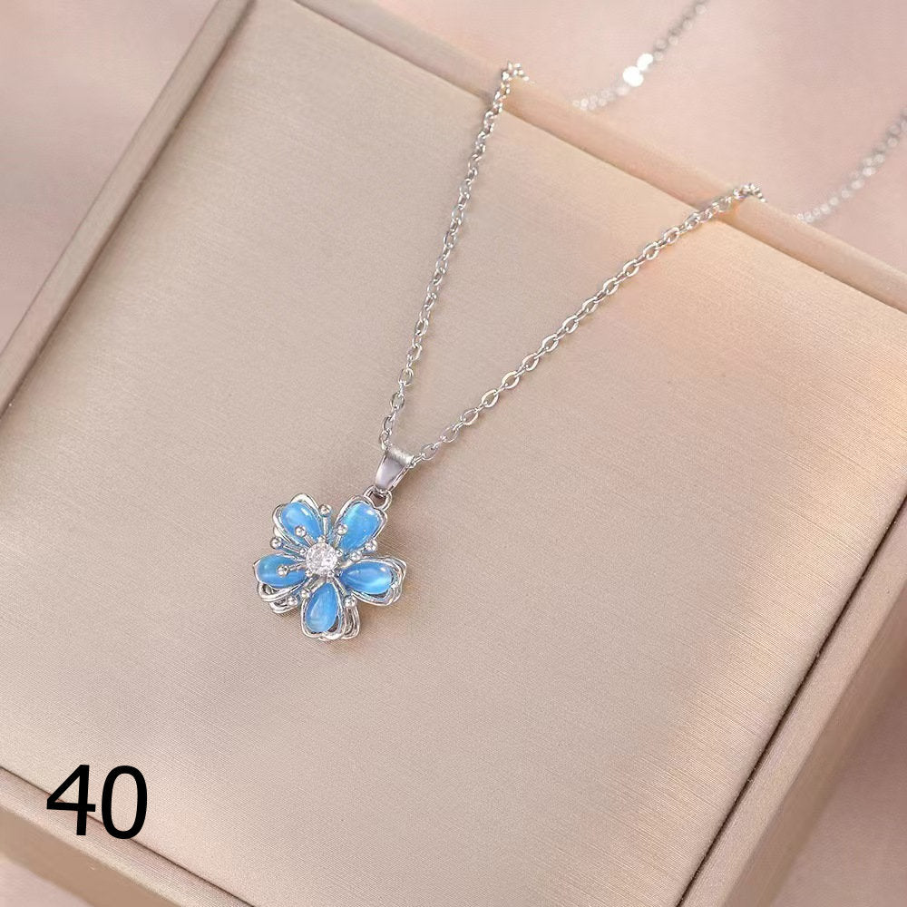 18K Gold Plated Shiny Spinner Necklaces -Blind bag