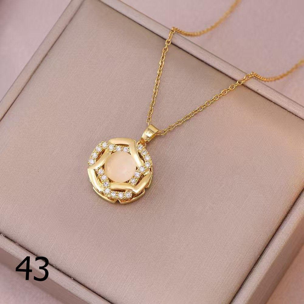 18K Gold Plated Shiny Spinner Necklaces -Blind bag
