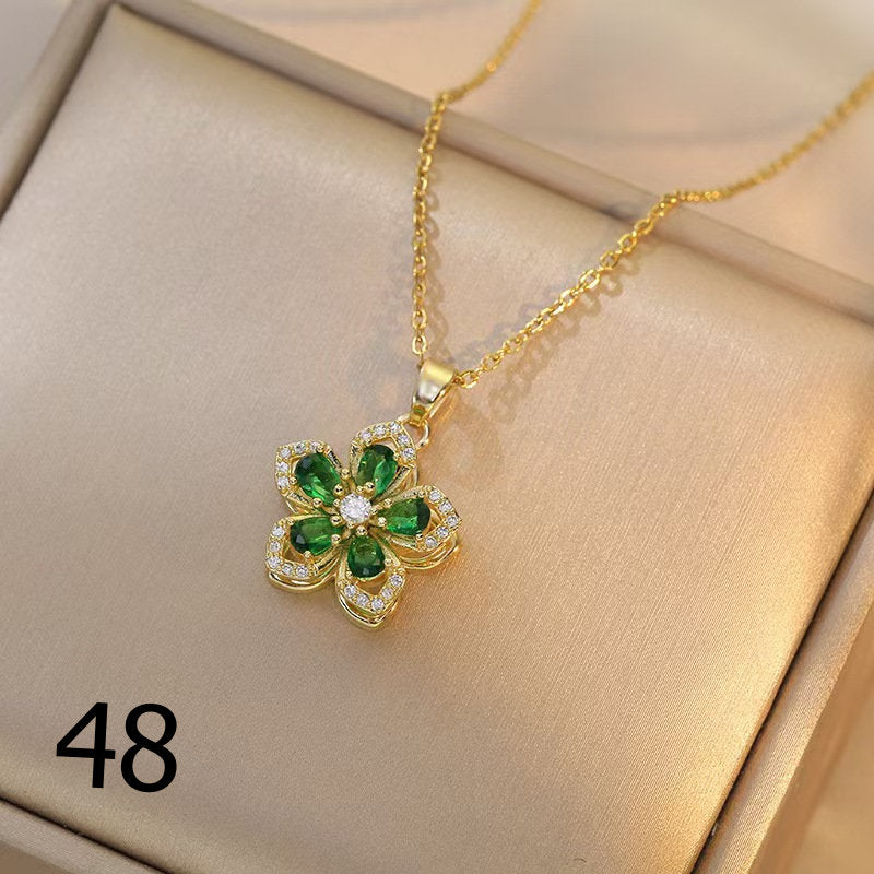 18K Gold Plated Shiny Spinner Necklaces -Blind bag