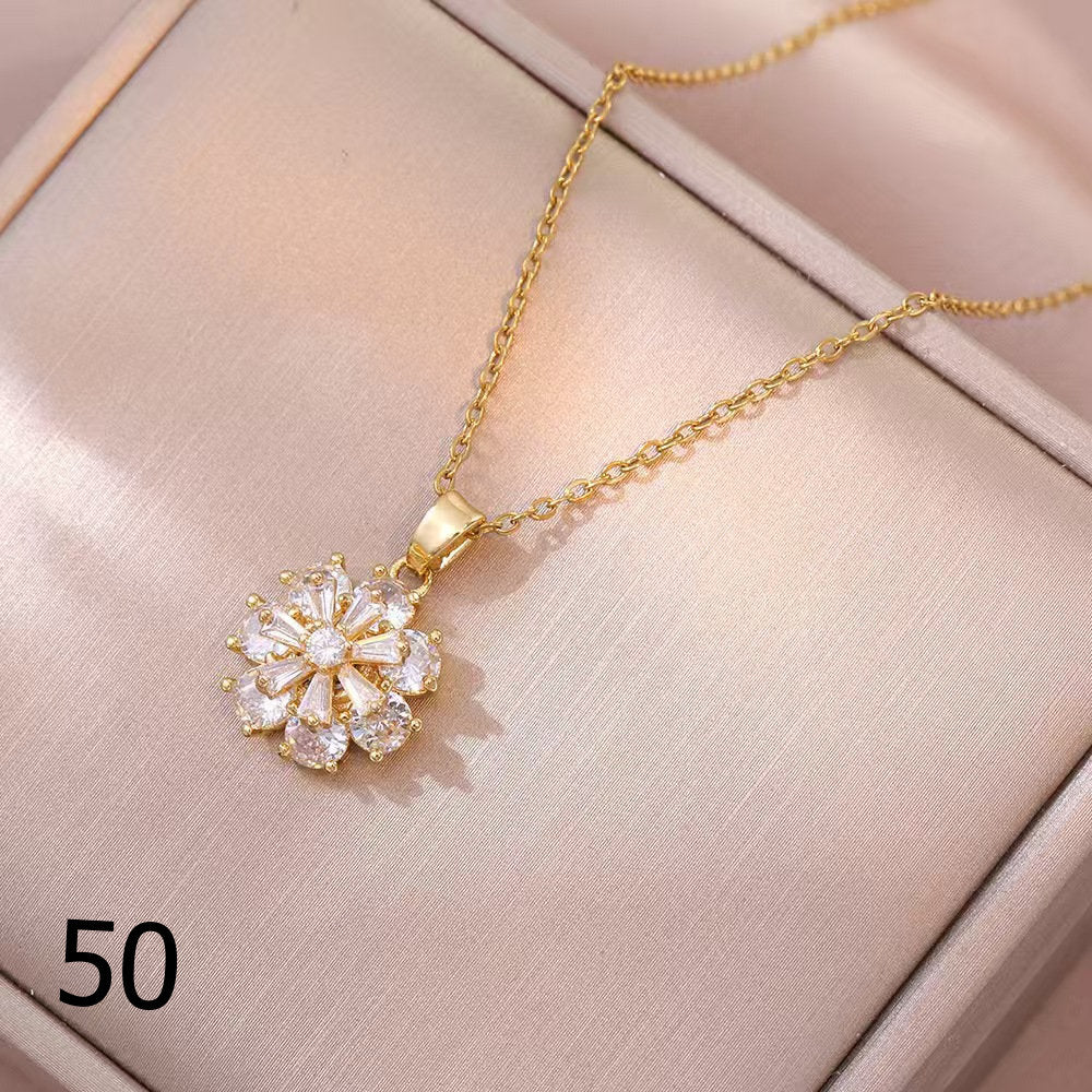 18K Gold Plated Shiny Spinner Necklaces -Blind bag