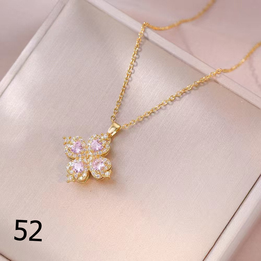 18K Gold Plated Shiny Spinner Necklaces -Blind bag