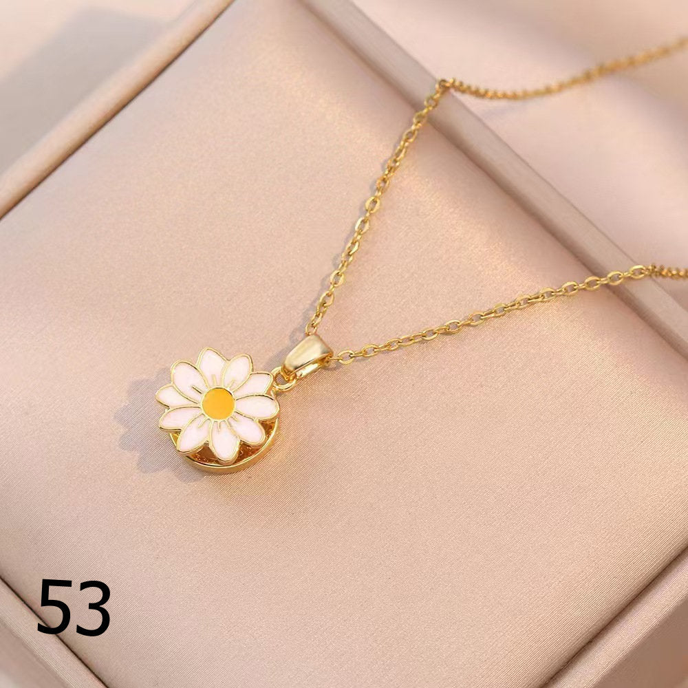 18K Gold Plated Shiny Spinner Necklaces -Blind bag