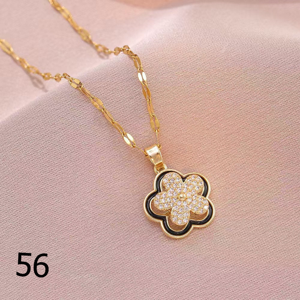 18K Gold Plated Shiny Spinner Necklaces -Blind bag