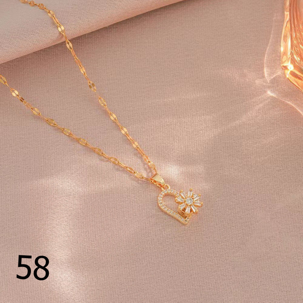 18K Gold Plated Shiny Spinner Necklaces -Blind bag