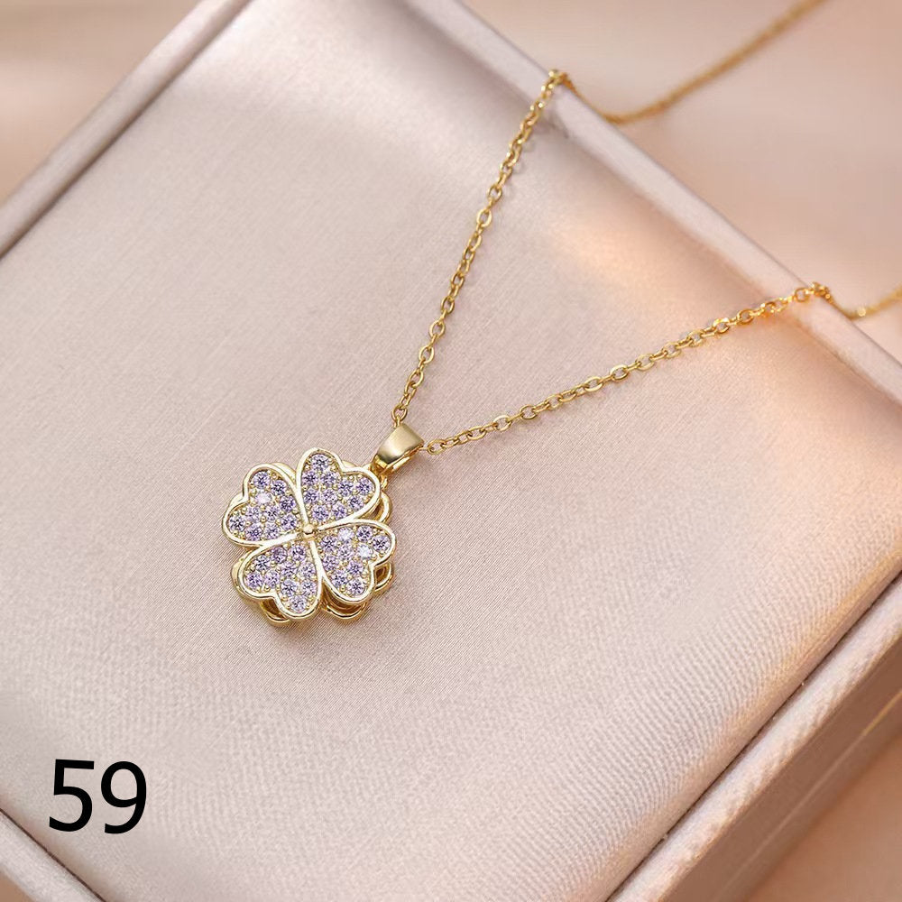 18K Gold Plated Shiny Spinner Necklaces -Blind bag