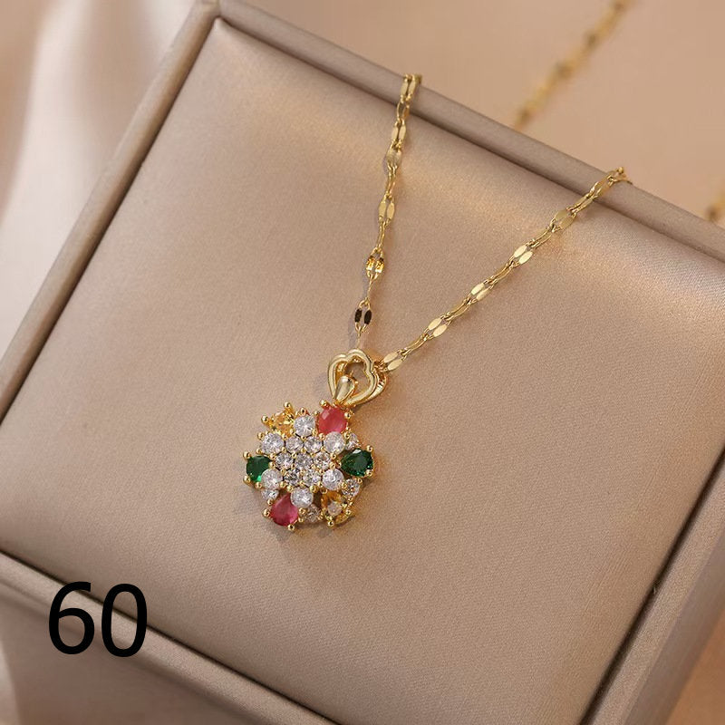18K Gold Plated Shiny Spinner Necklaces -Blind bag