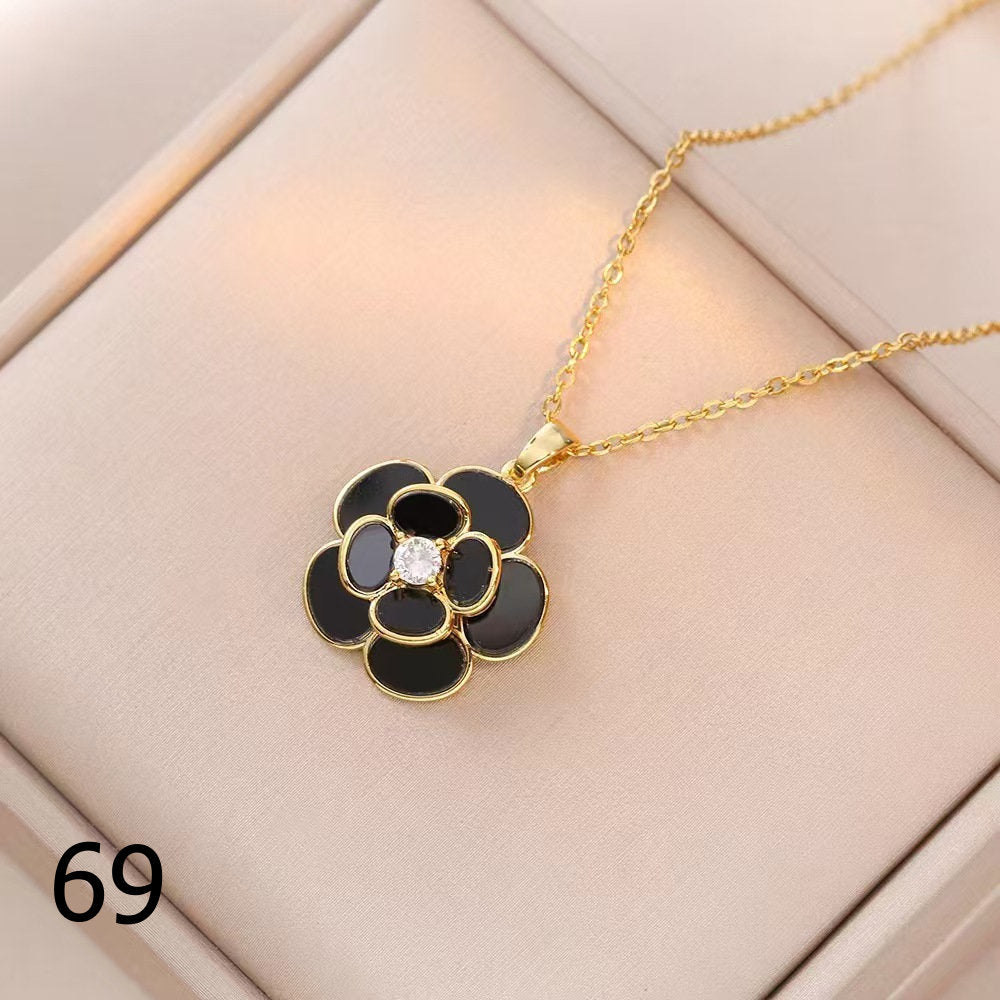 18K Gold Plated Shiny Spinner Necklaces -Blind bag