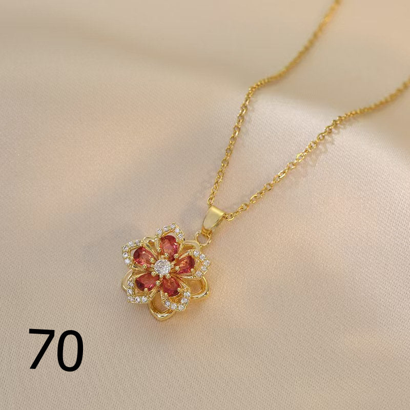18K Gold Plated Shiny Spinner Necklaces -Blind bag