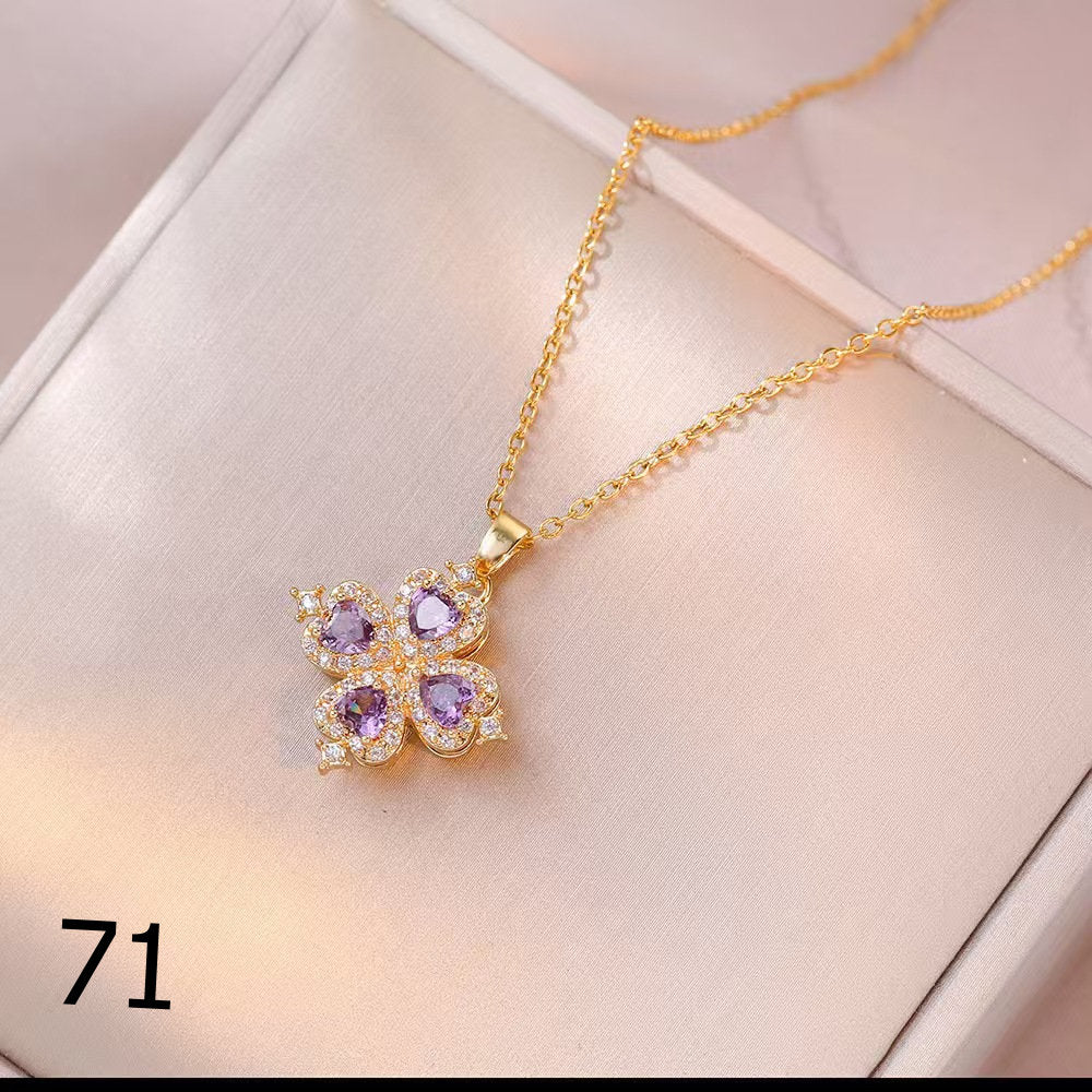 18K Gold Plated Shiny Spinner Necklaces -Blind bag