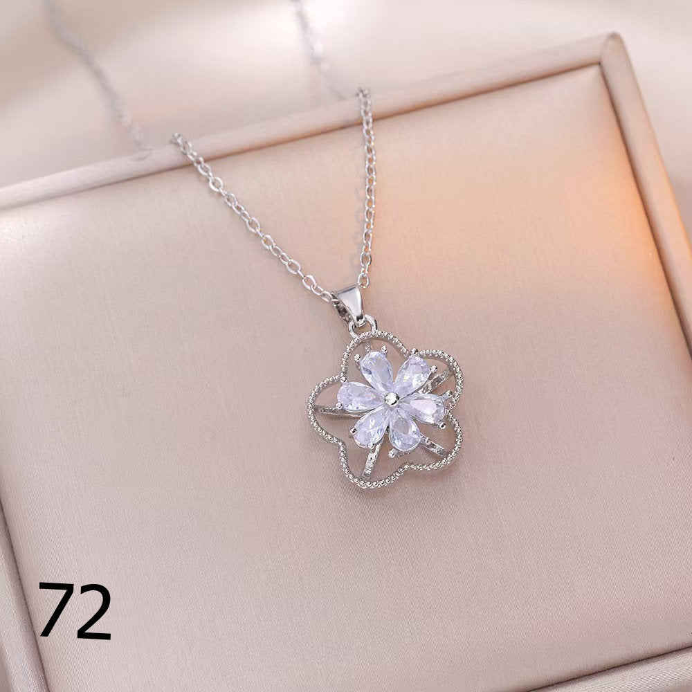 18K Gold Plated Shiny Spinner Necklaces -Blind bag