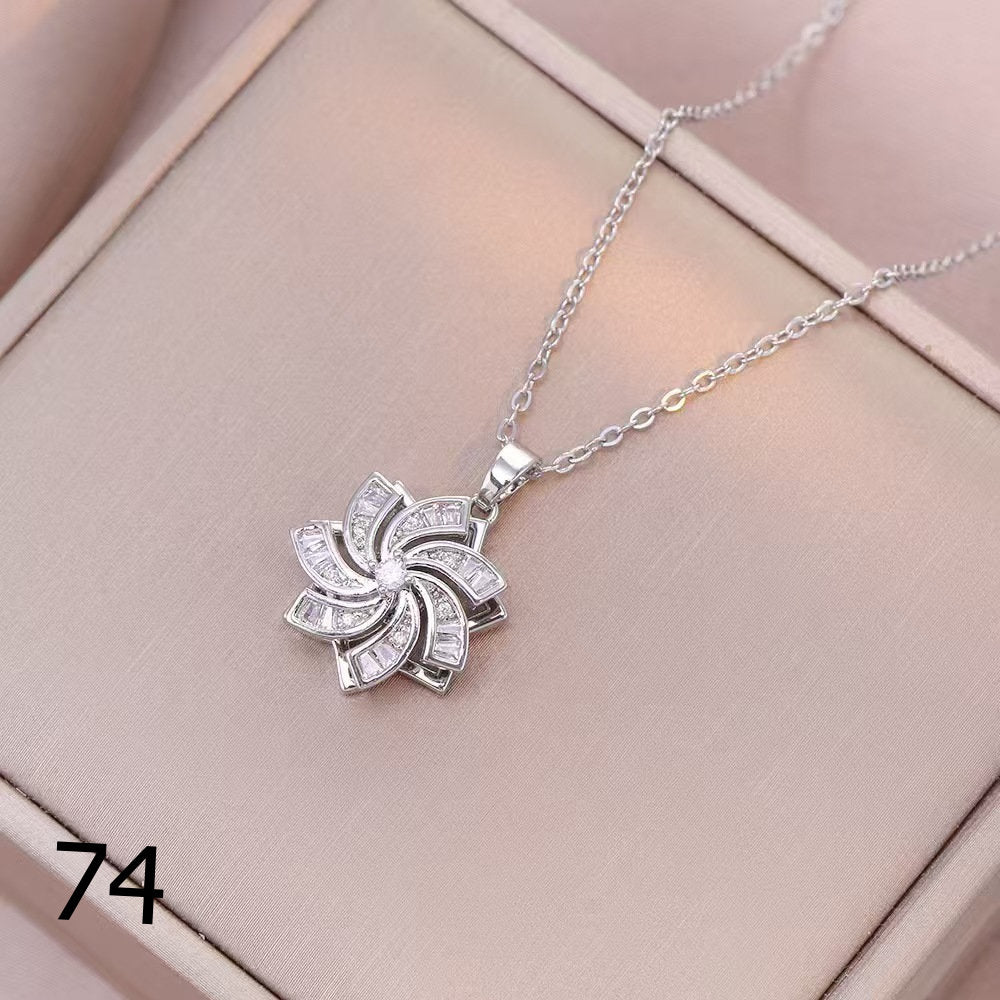 18K Gold Plated Shiny Spinner Necklaces -Blind bag