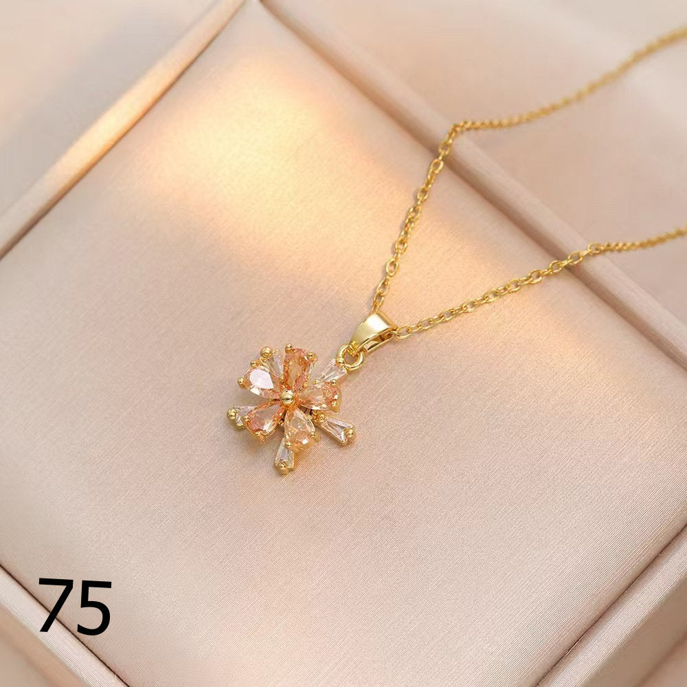 18K Gold Plated Shiny Spinner Necklaces -Blind bag