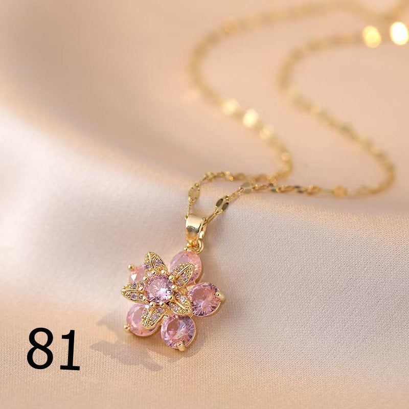18K Gold Plated Shiny Spinner Necklaces -Blind bag