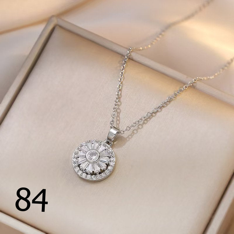 18K Gold Plated Shiny Spinner Necklaces -Blind bag
