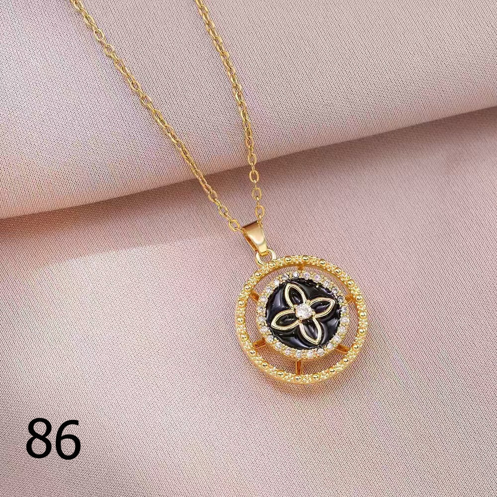 18K Gold Plated Shiny Spinner Necklaces -Blind bag