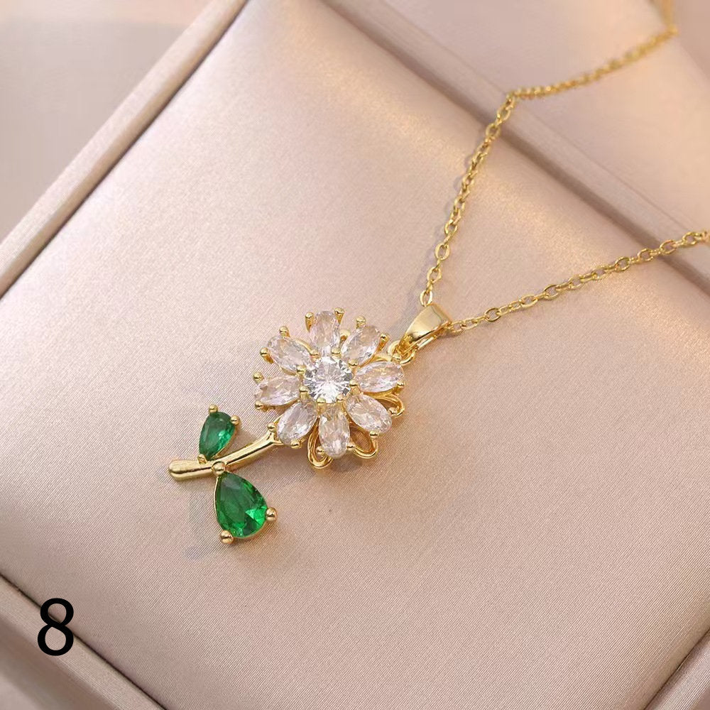 18K Gold Plated Shiny Spinner Necklaces -Blind bag