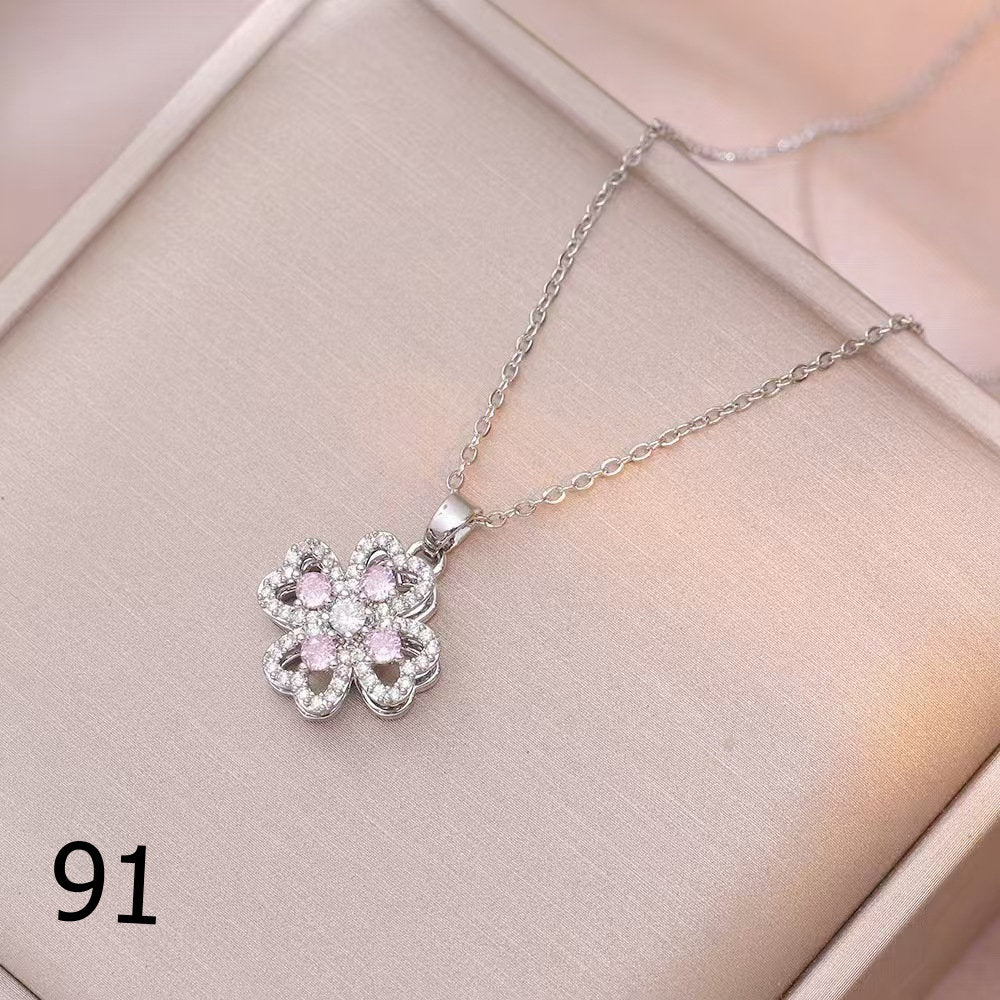 18K Gold Plated Shiny Spinner Necklaces -Blind bag