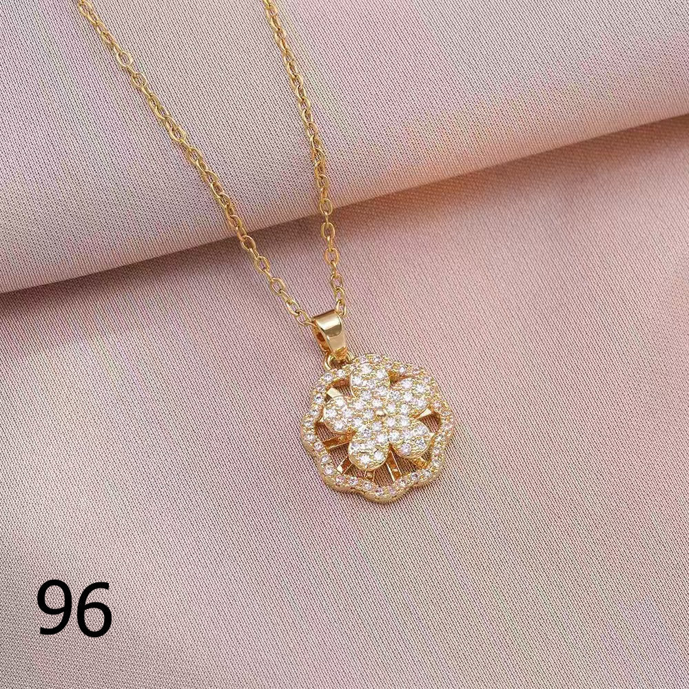 18K Gold Plated Shiny Spinner Necklaces -Blind bag